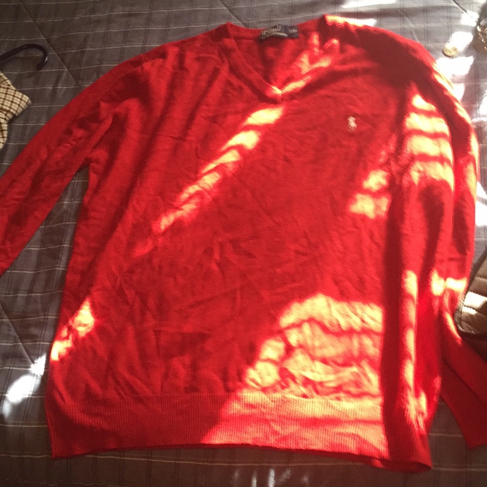 V neck Polo sweater